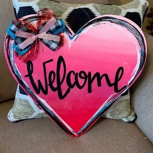 Welcome front door sign new